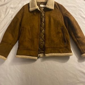 Men’s classic fanx shearling B-3 Bomber jacket